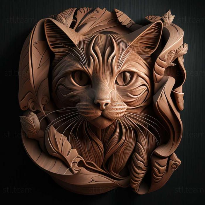 3D model cat (STL)